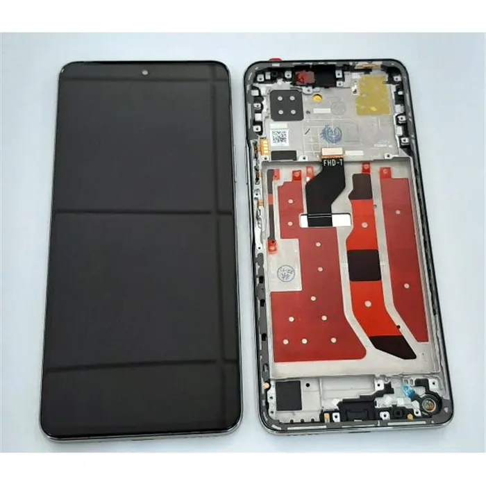 Pantalla lcd para Huawei Nova 9 SE JLN-L mas tactil negro mas marco dorado calidad premium