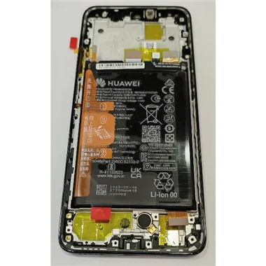 Pantalla lcd para Huawei Nova Y90 mas bateria con tactil negro con marco negro 02355ARF Service Pack