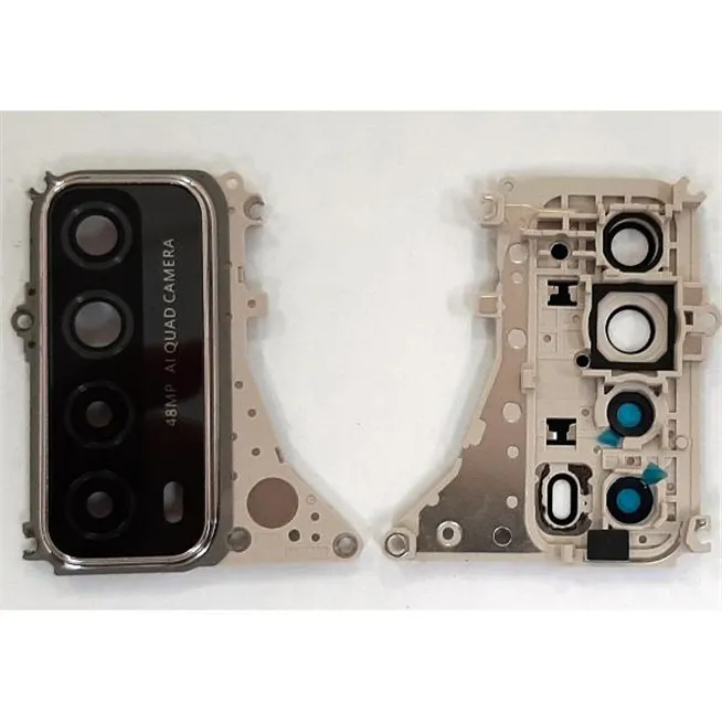 Cubierta camara dorada para Huawei P Smart 2021 calidad premium