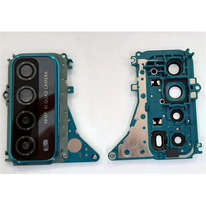 Cubierta camara azul para Huawei P Smart 2021 calidad premium