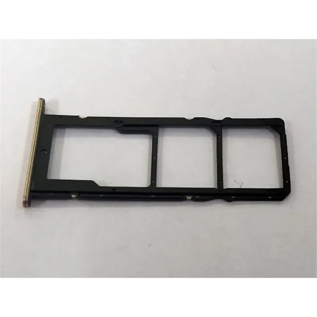 Soporte o bandeja dual sim dorada para Huawei P Smart 2021 Honor 10X Lite Y7A calidad premium