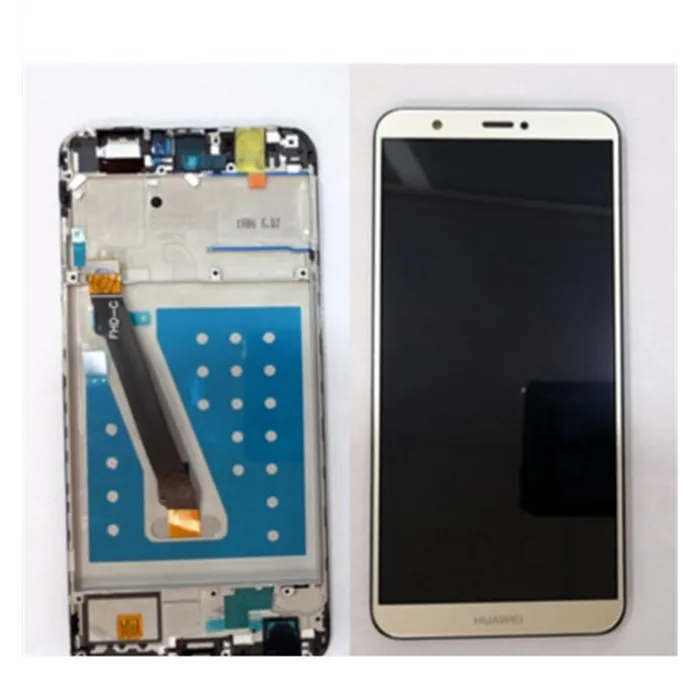 Pantalla LCD Premium para Huawei P Smart FIG-LX1 FIG-LA1 FIG-LX2 FIG-LX3 mas tactil dorado mas marco negro