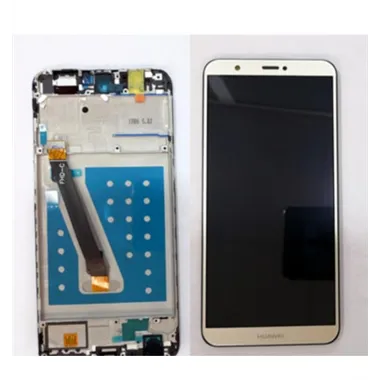 Pantalla LCD Premium para Huawei P Smart FIG-LX1 FIG-LA1 FIG-LX2 FIG-LX3 mas tactil dorado mas marco negro