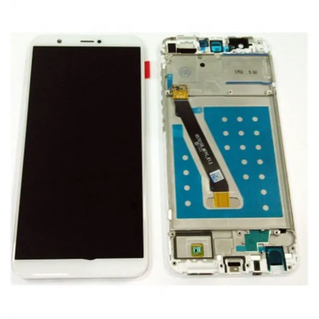Huawei P Smart FIG-LX1 FIG-LA1 FIG-LX2 FIG-LX3 Enjoy 7s pantalla lcd + tactil blanco + marco premium