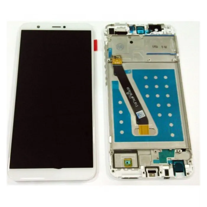 Huawei P Smart FIG-LX1 FIG-LA1 FIG-LX2 FIG-LX3 Enjoy 7s pantalla lcd + tactil blanco + marco premium