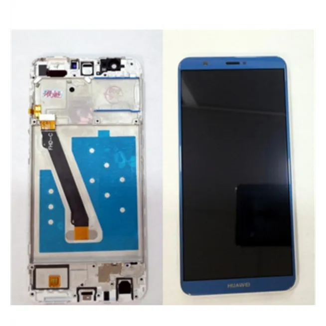 Pantalla LCD Premium para Huawei P Smart FIG-LX1 FIG-LA1 FIG-LX2 FIG-LX3 mas tactil azul mas marco blanco