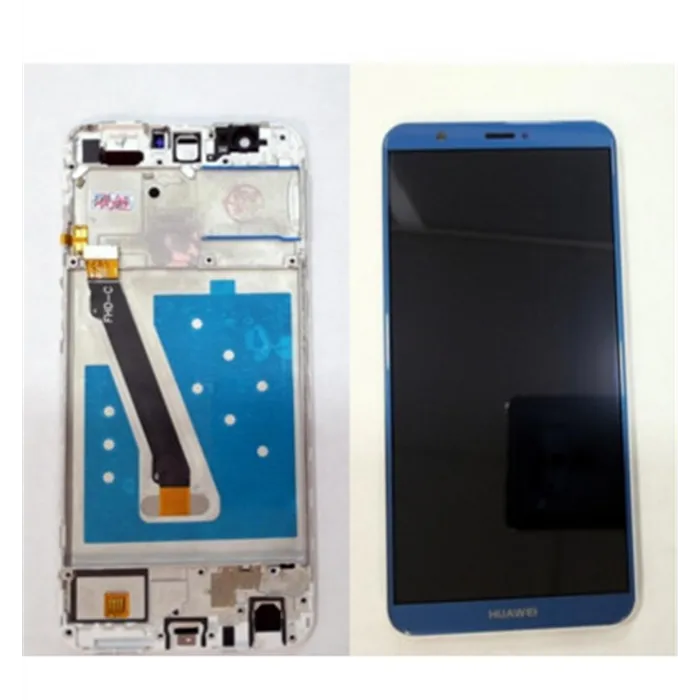 Pantalla LCD Premium para Huawei P Smart FIG-LX1 FIG-LA1 FIG-LX2 FIG-LX3 mas tactil azul mas marco blanco