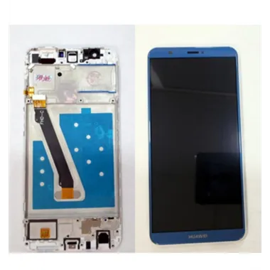 Pantalla LCD Premium para Huawei P Smart FIG-LX1 FIG-LA1 FIG-LX2 FIG-LX3 mas tactil azul mas marco blanco