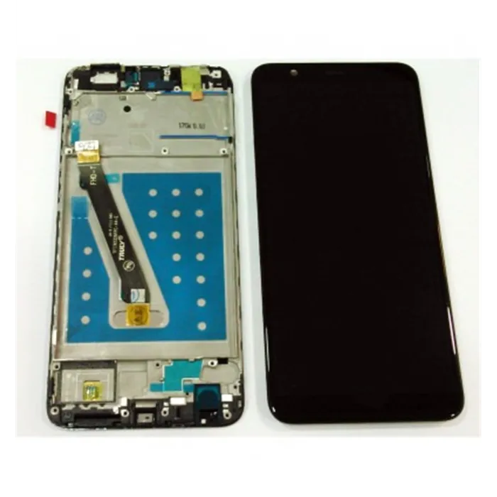 Huawei P Smart FIG-LX1 FIG-LA1 FIG-LX2 FIG-LX3 Enjoy 7s pantalla lcd + tactil negro + marco calidad Premium