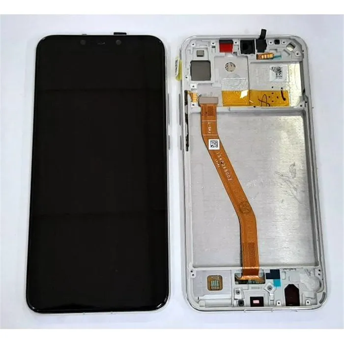 Pantalla LCD para Huawei P Smart Plus Nova 3i INE-LX1 mas tactil negro mas marco plata calidad premium