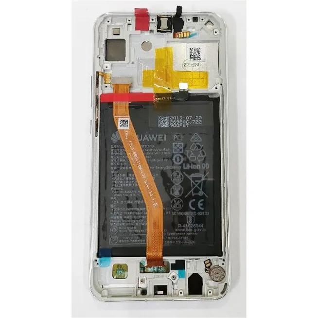 Pantalla lcd para Huawei P Smart Plus Nova 3i INE-LX1 02352BUK mas tactil negro mas marco plata mas bateria Service