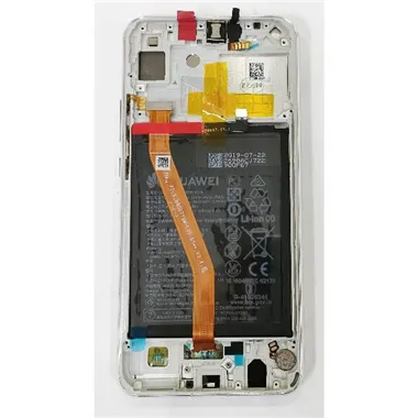 Pantalla lcd para Huawei P Smart Plus Nova 3i INE-LX1 02352BUK mas tactil negro mas marco plata mas bateria Service