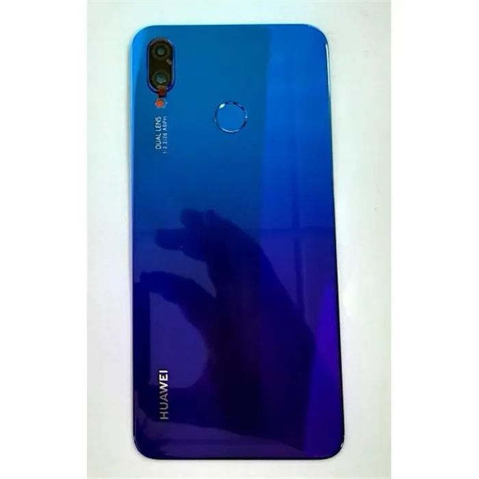 Tapa trasera o tapa bateria purpura para Huawei P Smart Plus Nova 3i INE-LX1 02352CAK Service Pack