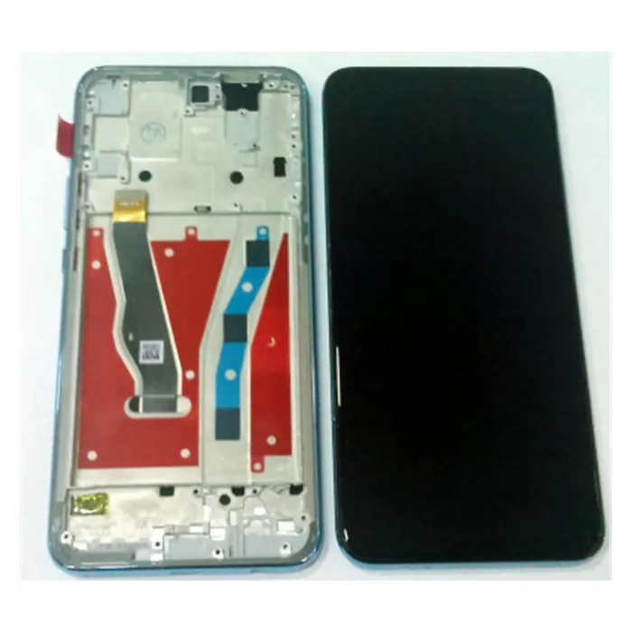 Pantalla LCD para Huawei P smart Z Huawei y9 prime 2019 mas tactil negro mas marco azul claro calidad premium