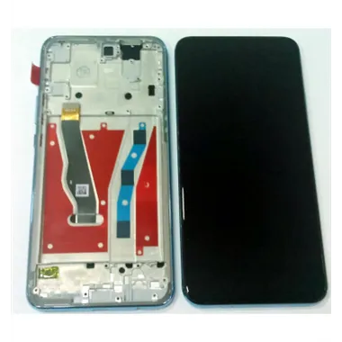 Pantalla LCD para Huawei P smart Z Huawei y9 prime 2019 mas tactil negro mas marco azul claro calidad premium