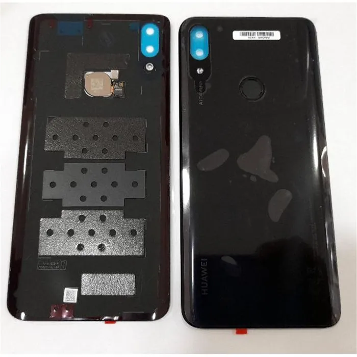 Tapa trasera o tapa batería negro para Huawei P Smart Z 02352RRK + sensor de huella Service Pack Premium
