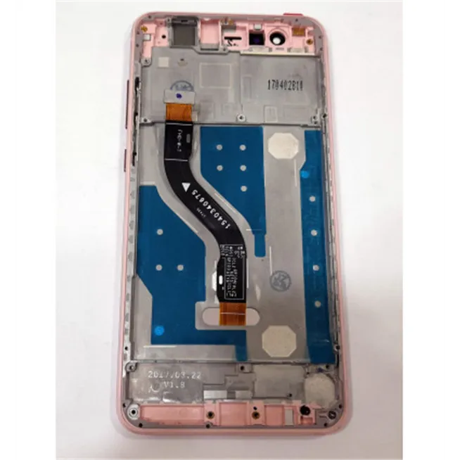 Pantalla lcd para Huawei Ascend P10 Lite mas tactil negro mas marco rosa calidad premium