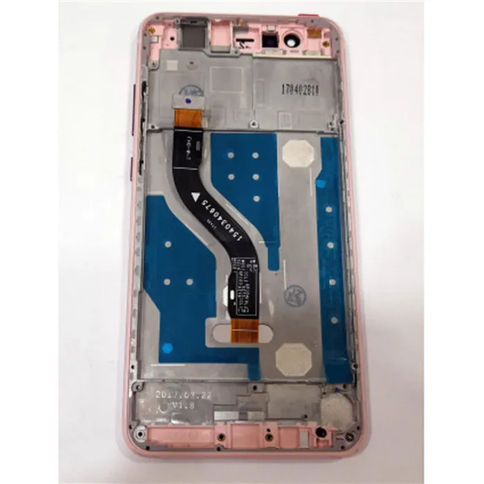Pantalla lcd para Huawei Ascend P10 Lite mas tactil negro mas marco rosa calidad premium