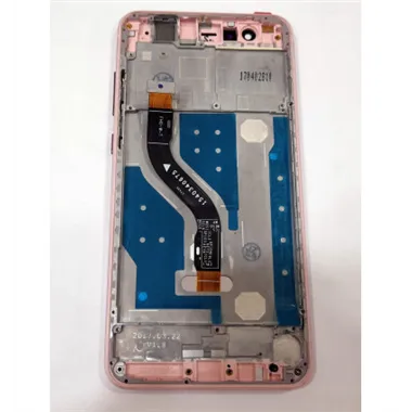 Pantalla lcd para Huawei Ascend P10 Lite mas tactil negro mas marco rosa calidad premium