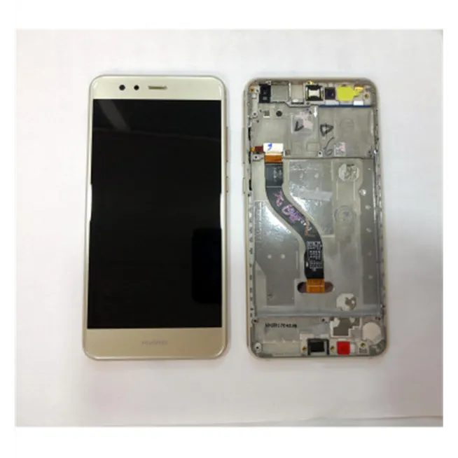 Pantalla LCD para Huawei P10 Lite WAS-L03T WAS-LX1 WAS-LX1A mas tactil dorado mas marco dorado