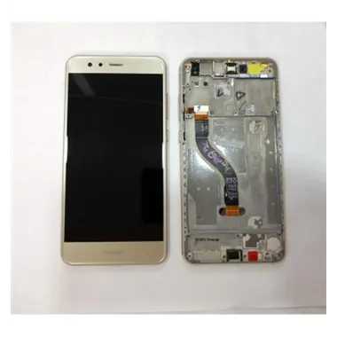 Pantalla LCD para Huawei P10 Lite WAS-L03T WAS-LX1 WAS-LX1A mas tactil dorado mas marco dorado