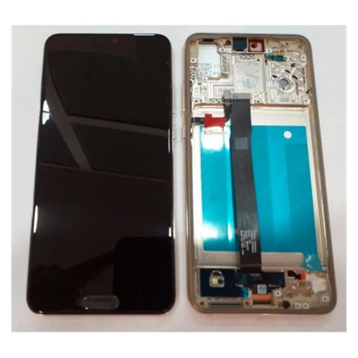Huawei P20 pantalla lcd + tactil negro + marco dorado eml-l09 eml-l22 eml-l29