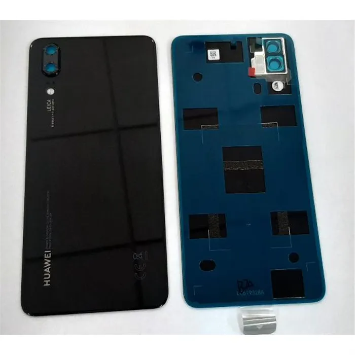 Tapa trasera o tapa bateria negra para Huawei P20 02351WKS eml-l09 eml-l22 eml-l29 mas cubierta camara Service Pack