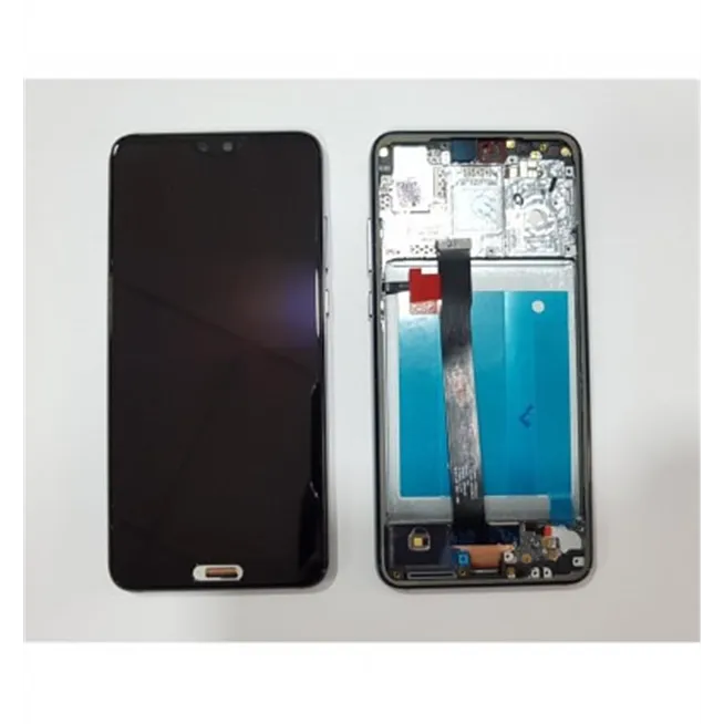 Huawei P20 pantalla lcd + tactil negro + marco gris premium
