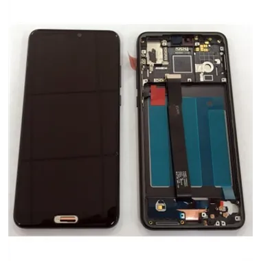 Huawei P20 pantalla lcd + tactil negro + marco negro premium remanufacturado