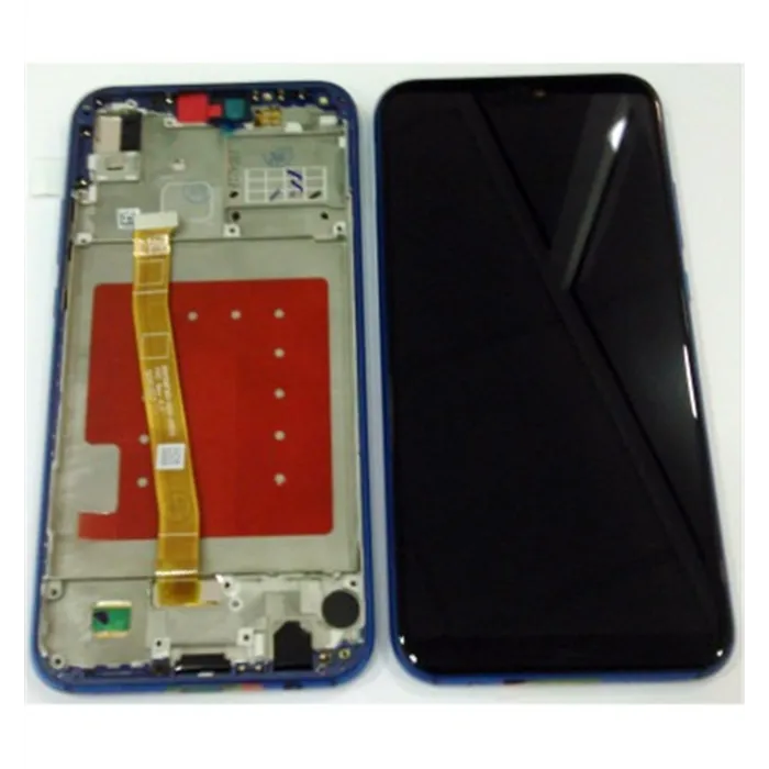 Huawei P20 Lite pantalla lcd +tactil negro + marco azul calidad Premium