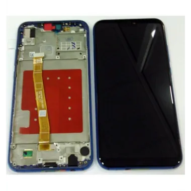 Huawei P20 Lite pantalla lcd +tactil negro + marco azul calidad Premium