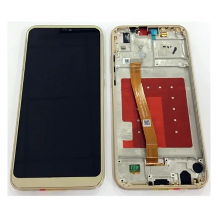 Huawei P20 Lite Nova 3E pantalla lcd + tactil dorado + marco premium