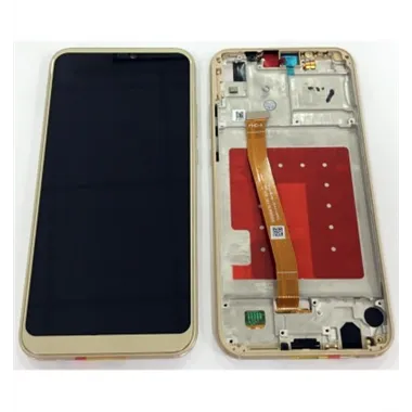 Huawei P20 Lite Nova 3E pantalla lcd + tactil dorado + marco premium