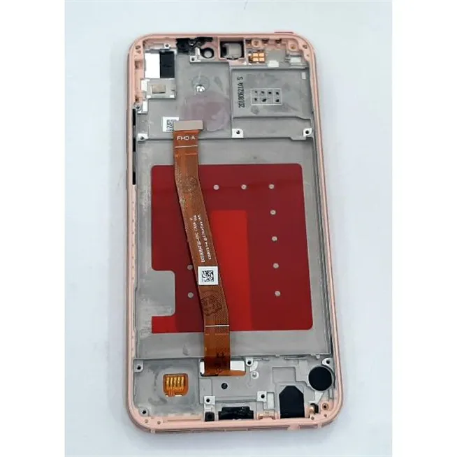 Pantalla lcd para Huawei P20 Lite Nova 3E mas tactil negro mas marco rosa compatible ane-l02 ane-l02k ane-l03 ane-l