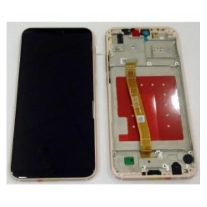 Pantalla lcd para Huawei P20 Lite Nova 3E mas tactil negro mas marco dorado compatible ane-l02 ane-l02k ane-l03 ane