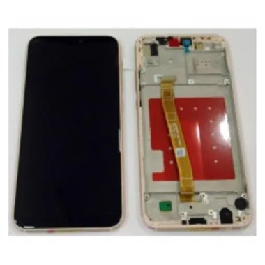 Pantalla lcd para Huawei P20 Lite Nova 3E mas tactil negro mas marco dorado compatible ane-l02 ane-l02k ane-l03 ane