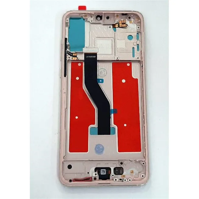 Pantalla LCD para Huawei P20 Pro CLT-L04 CLT-L09 CLT-L29 mas tactil negro mas marco rosa compatible remanufacturado