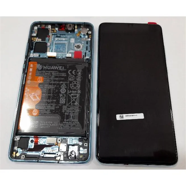 Pantalla lcd para Huawei P30 02354HRH mas tactil negro mas marco Aurora Blue mas bateria vibrador mas Auricular Ser