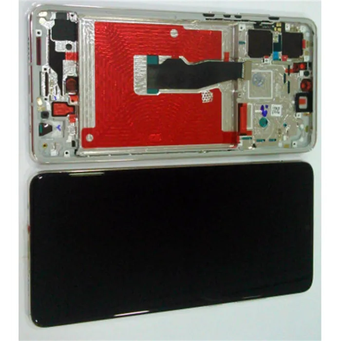 Pantalla lcd para Huawei P30 + tactil negro + marco dorado compatible