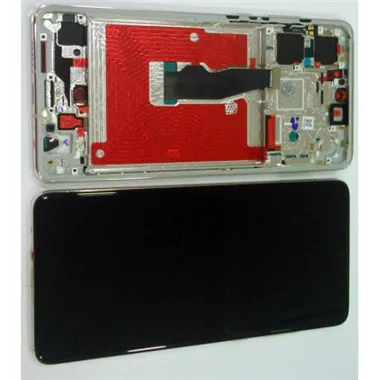 Pantalla lcd para Huawei P30 + tactil negro + marco dorado compatible