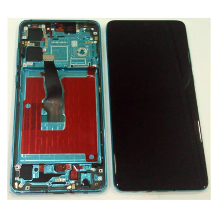 Pantalla lcd para Huawei P30 + tactil negro + marco Azul celeste compatible