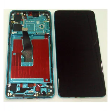 Pantalla lcd para Huawei P30 + tactil negro + marco Azul celeste compatible