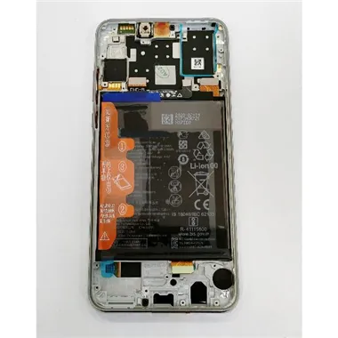 Pantalla lcd 02353FQB para Huawei P30 Lite 2020 48mp MAR-L21BX mas tactil negro mas marco plata Service Pack