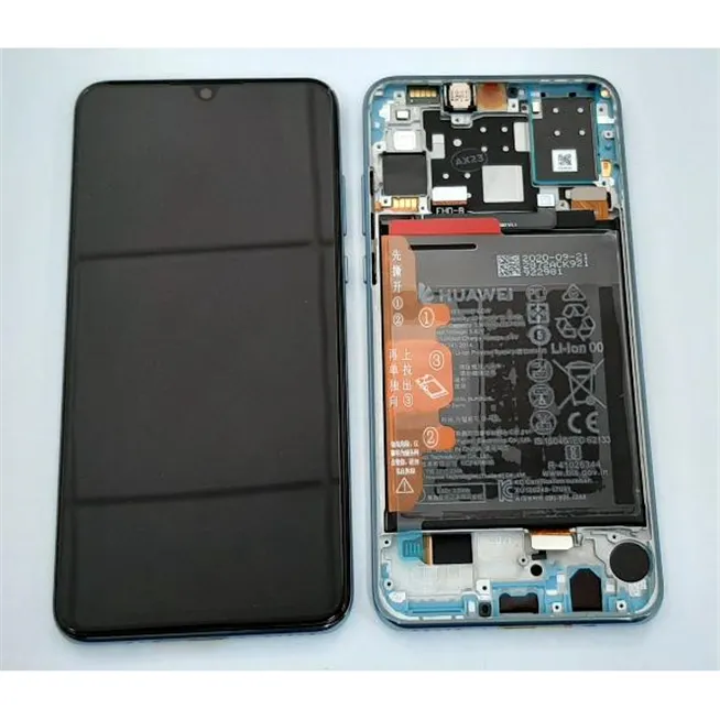 Pantalla lcd 02352VBG para Huawei P30 Lite 2020 48mp mas tactil negro mas marco Breat Crystal Service Pack Premium