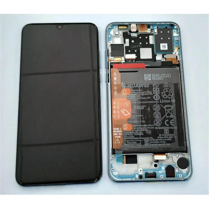 Pantalla lcd 02352VBG para Huawei P30 Lite 2020 48mp mas tactil negro mas marco Breat Crystal Service Pack Premium