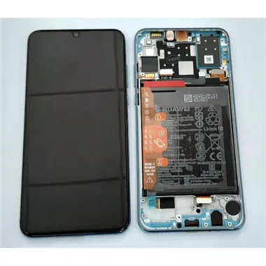 Pantalla lcd 02352VBG para Huawei P30 Lite 2020 48mp mas tactil negro mas marco Breat Crystal Service Pack Premium