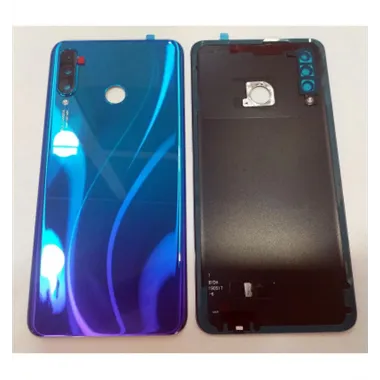 Tapa trasera o tapa bateria auroral para Huawei P30 Lite Nova 4E P30 Lite 2020 MAR-LX2 mas cubierta camara