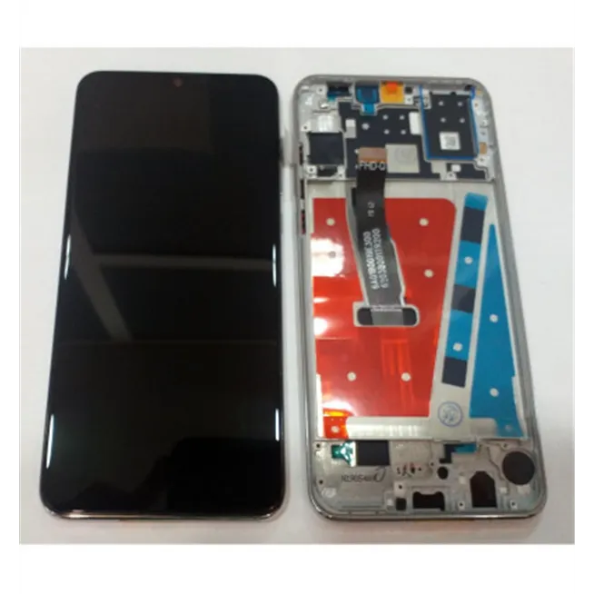 Pantalla lcd para Huawei P30 Lite Nova 4E mas tactil negro mas marco plata p30lite P30 Lite 2020 mar-lx1m mar-lx2j