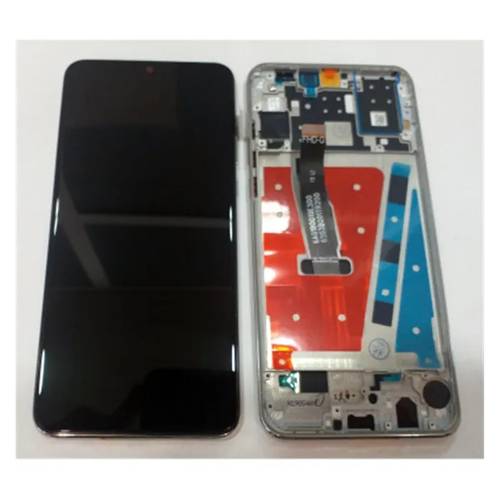 Pantalla lcd para Huawei P30 Lite Nova 4E mas tactil negro mas marco plata p30lite P30 Lite 2020 mar-lx1m mar-lx2j