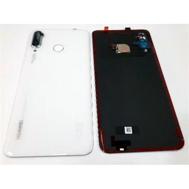 Tapa trasera o tapa bateria blanco para Huawei P30 Lite Nova 4E 02352RQB + lector de huella + cristal camara Servic